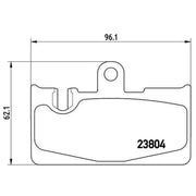 Brembo 4 x Rear Brake Pad Set P83059
