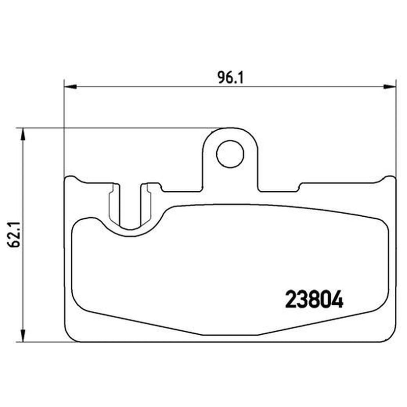 Brembo 4 x Rear Brake Pad Set P83059