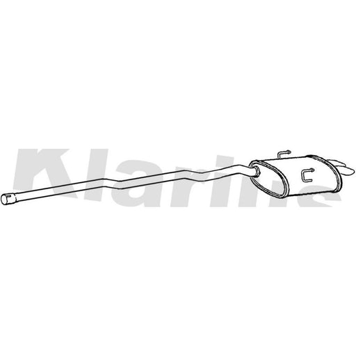 Klarius Box With Tail Pipe Rear RR334D