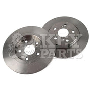 Key Parts 2 x Solid Rear Brake Discs KBD4747
