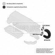 Borg & Beck Air Filter Intake Hose BTH1470