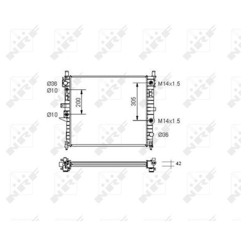 NRF Engine Radiator 55336