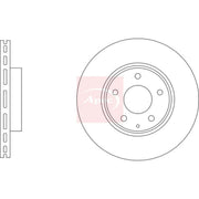 Apec 2 x Vented Front Brake Discs DSK3365