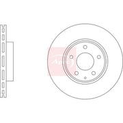 Apec 2 x Vented Front Brake Discs DSK3365