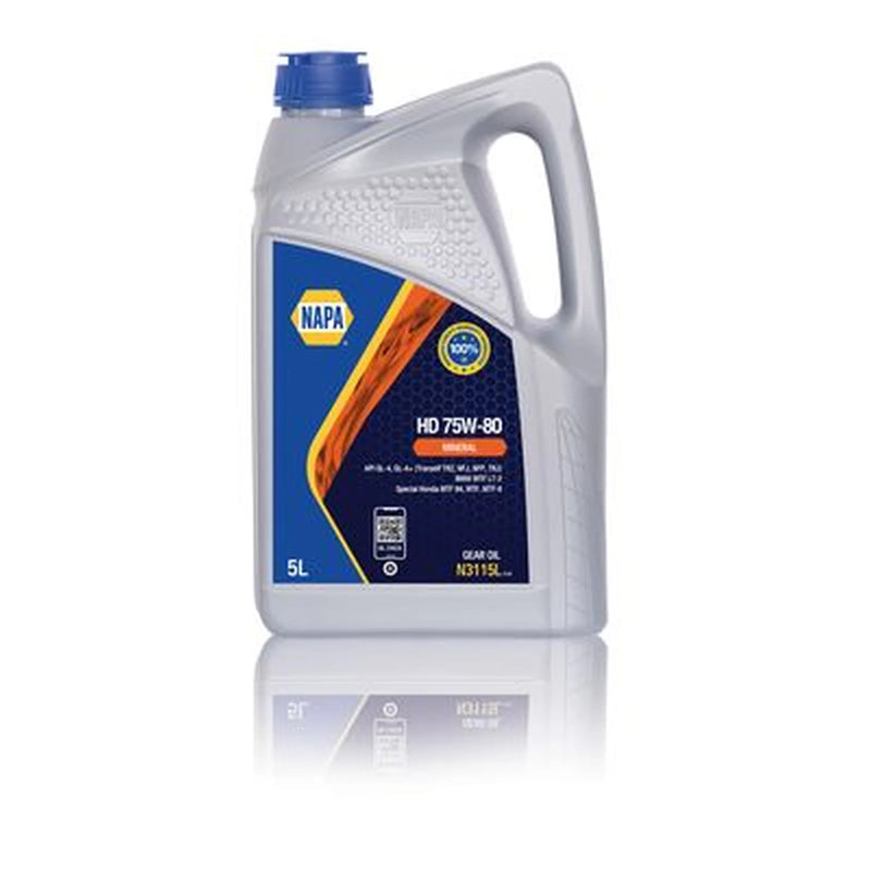 NAPA Manual Transmission Oil 5L GL-4+ MTF LT-2 75W-80 N3115L