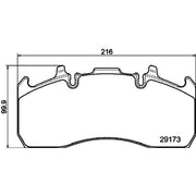 DON Rear Brake Pad Set CVP100K