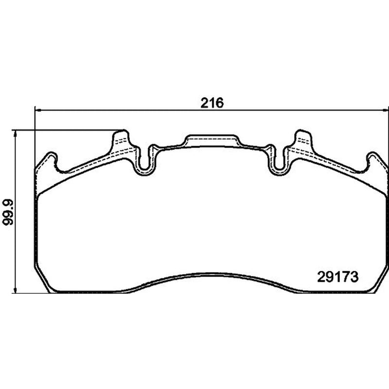 DON Rear Brake Pad Set CVP100K