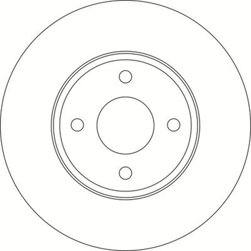 Abtex 2 x Vented Front Brake Discs BD1954V