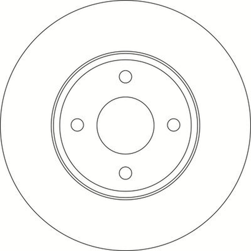 Abtex 2 x Vented Front Brake Discs BD1954V