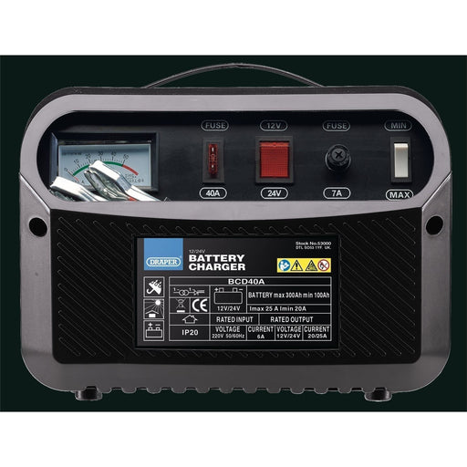 Draper 12/24V 20-25A Battery Charger 53000 Draper  - Town Parts