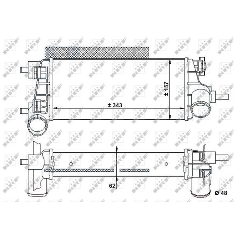 NRF Intercooler (Charge Air Cooler) 30926