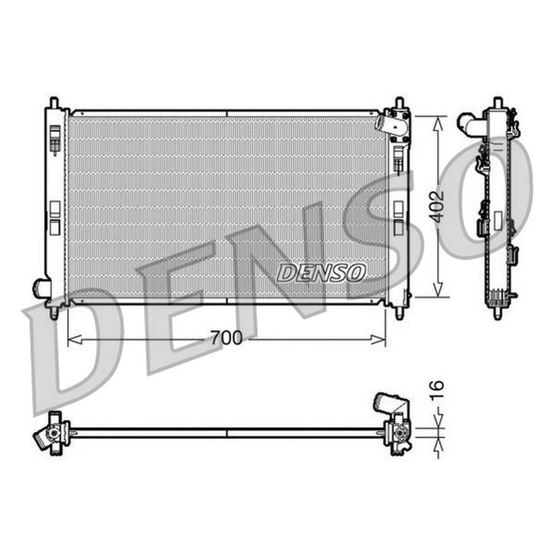 Denso Engine Radiator DRM45023