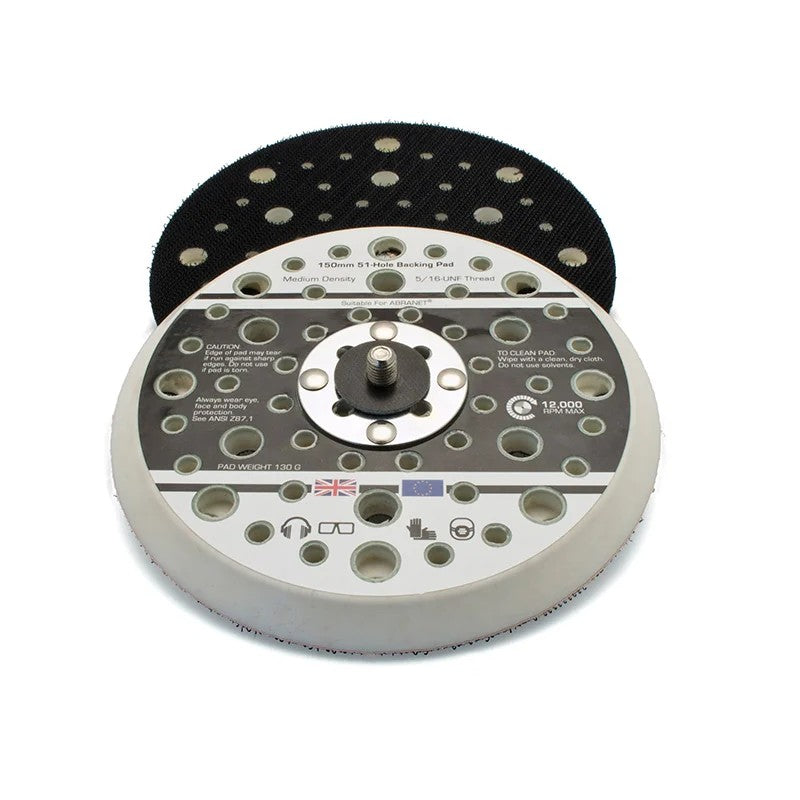 Flexipads World Class Dual Action Sander Pad 150mm GRIP® 5/16 UNF - 17096