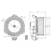 NRF Heater Blower Fan 34296