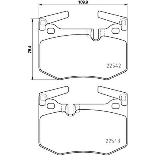 Mintex Rear Brake Pad Set MDB3802
