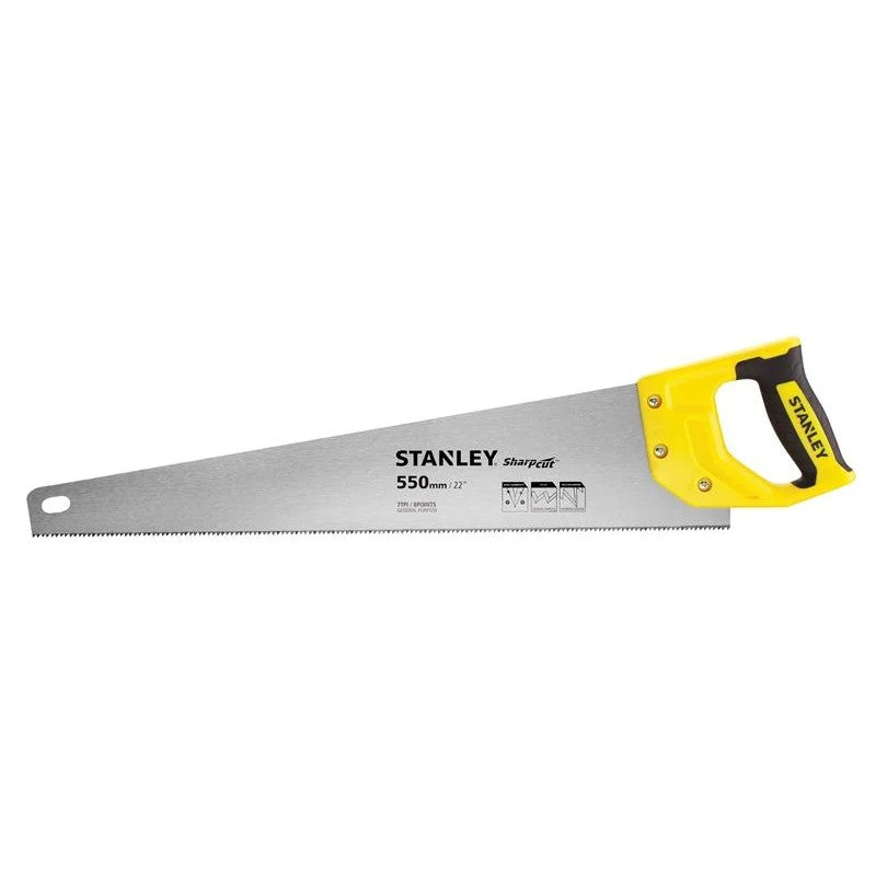 STANLEY® Hand Tools Sharpcut™ Handsaw 550mm (22in) 7 TPI - STHT20368-1