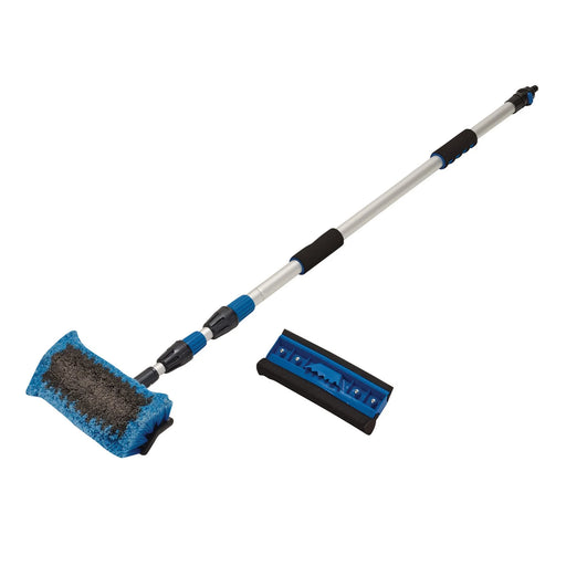 Draper Telescopic Washing Brush 3m with Bristle & Squeegee Heads