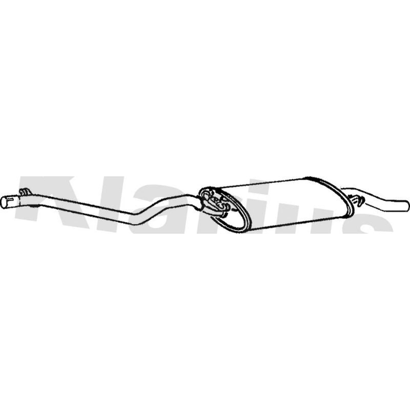 Klarius Box With Tail Pipe Rear VW151M