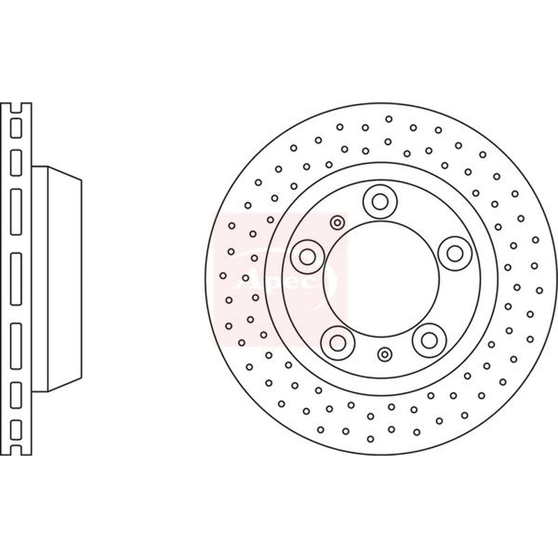Apec 2 x / Rear Brake Discs DSK2689