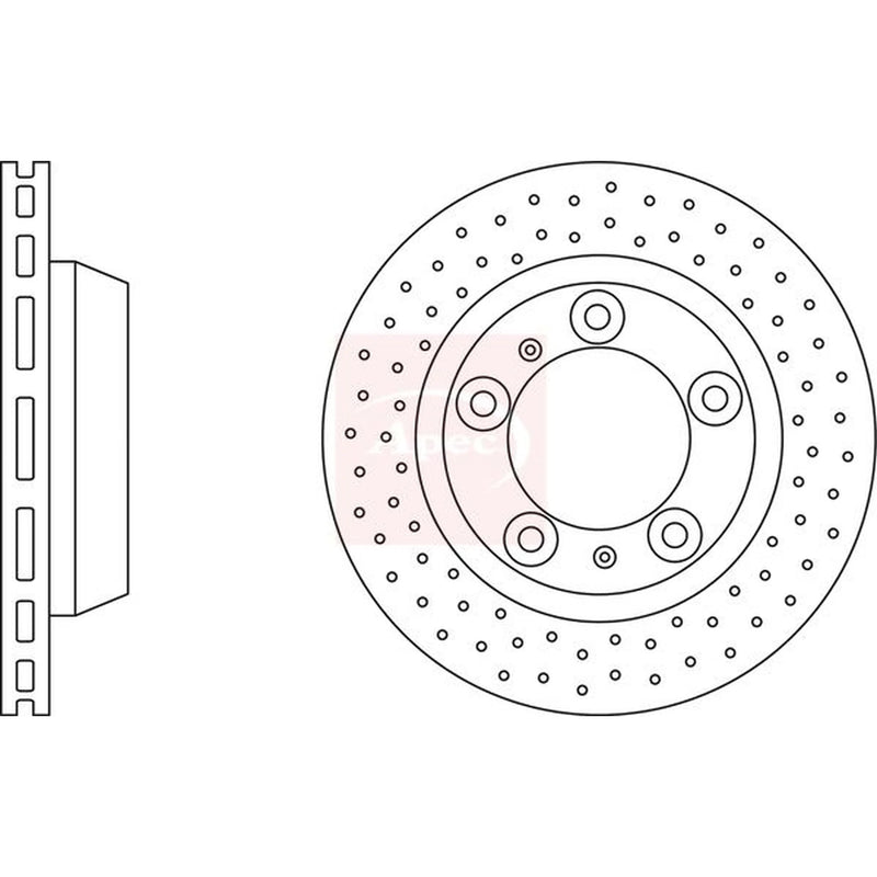 Apec 2 x / Rear Brake Discs DSK2689