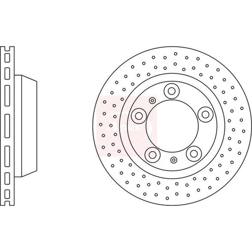 Apec 2 x / Rear Brake Discs DSK2689