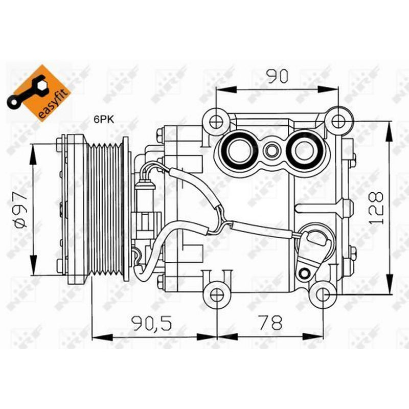NRF Air Conditioning Compressor 32199