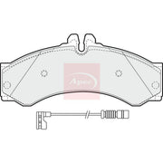 Apec Front Brake Pad Set PAD1632