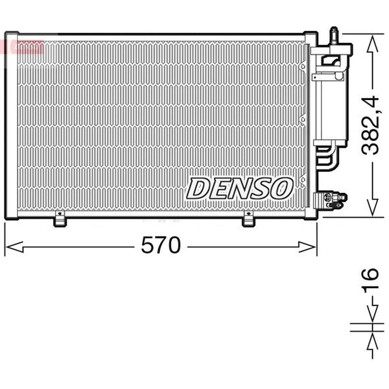 Denso Air Conditioning Condenser DCN10051