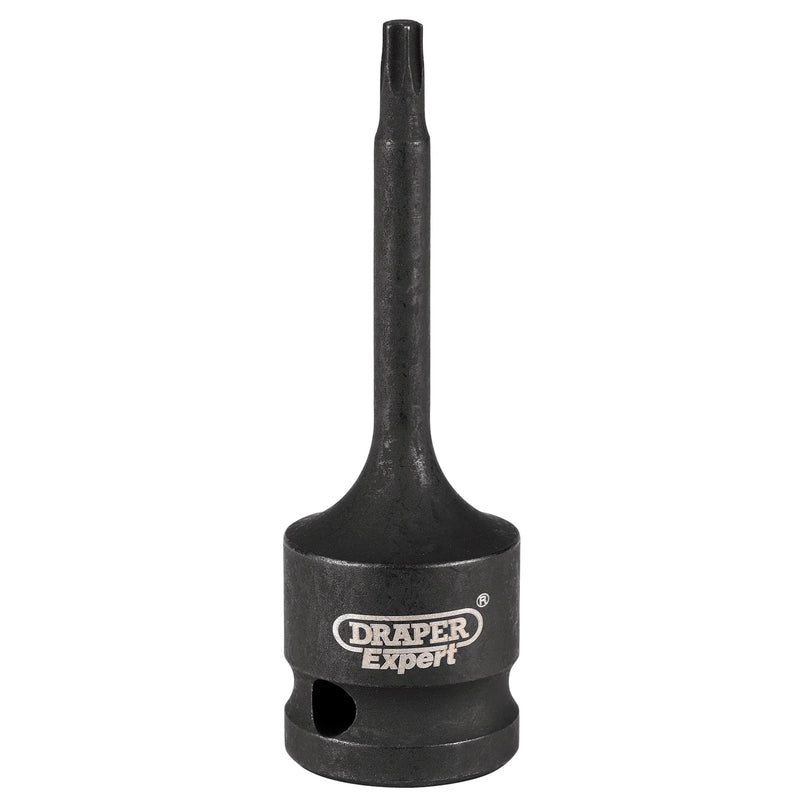 Draper Impact Socket Bit T25 1/2" Sq. Dr. Chrome Molybdenum