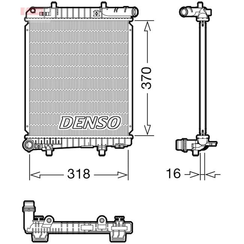 Denso Engine Radiator DRM07062