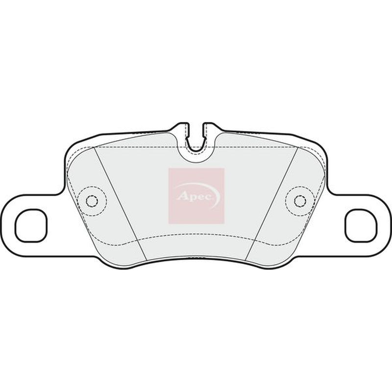 Apec Rear Brake Pad Set PAD1725