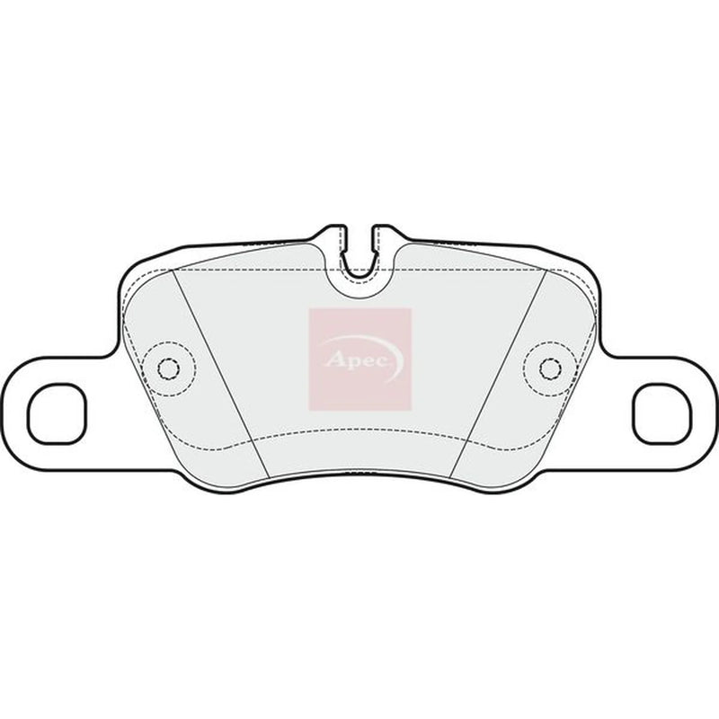 Apec Rear Brake Pad Set PAD1725
