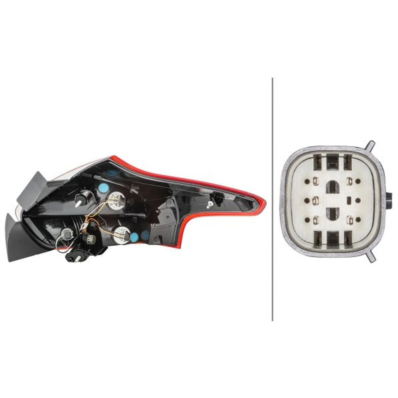 Hella Tail Light / Lamp W5W Left 2VP 354 828-051