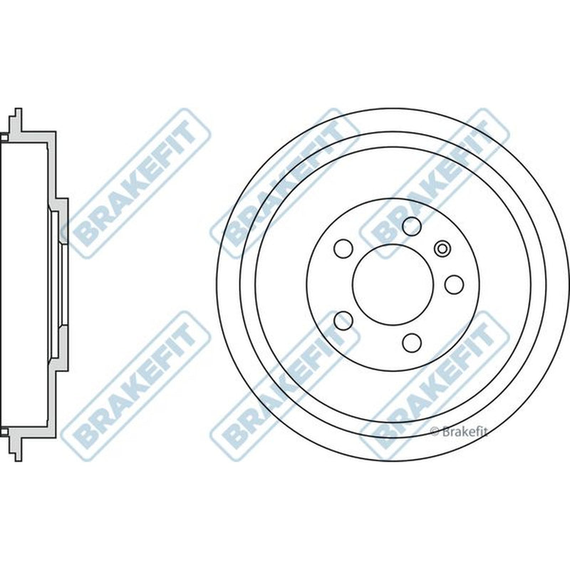 Apec Brake Drum Assembly Rear BDR9004