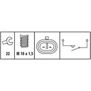Hella Reverse Light Switch Connectors 6ZF 008 621-301