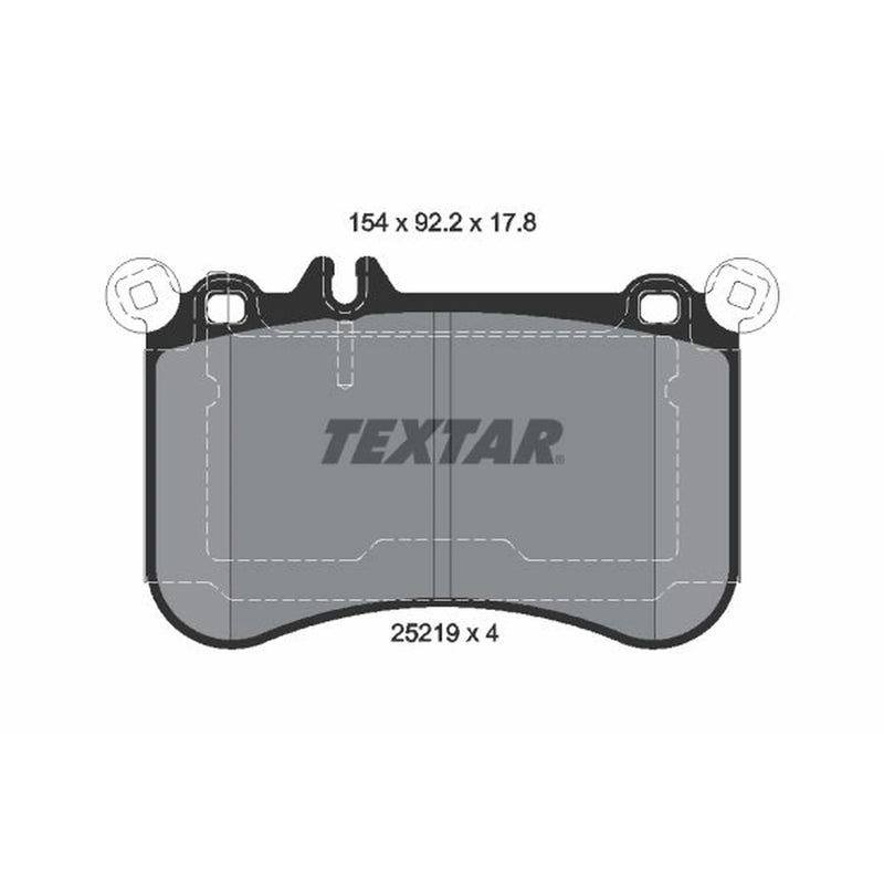 Textar Front Brake Pad Set 2521902