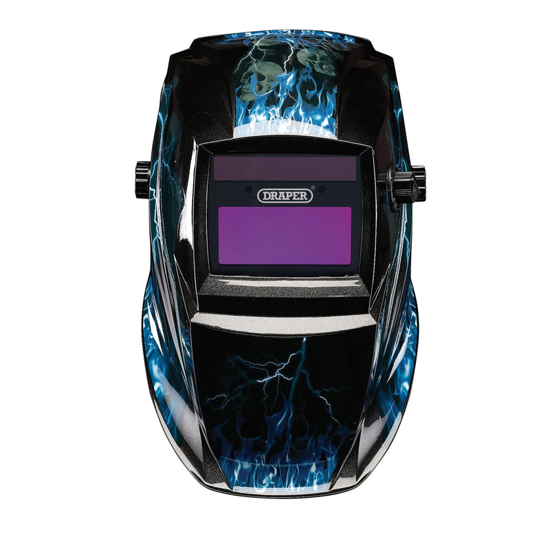 Draper Auto-Darkening Welding Helmet Blue Skull WHVS-BS