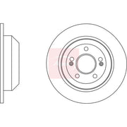Apec 2 x Solid Rear Brake Discs DSK2764