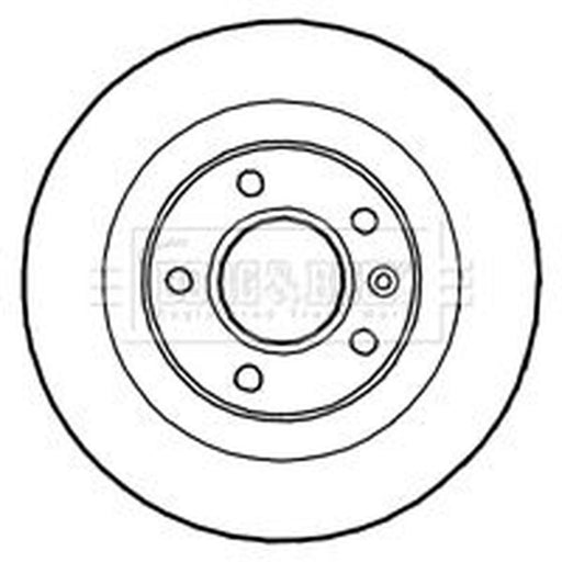 Borg & Beck 2 x Rear Brake Discs BBD4799
