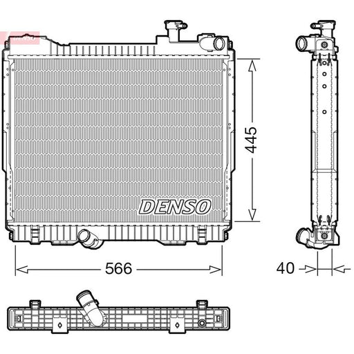 Denso Engine Radiator DRM46074