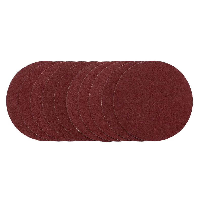 Draper Sanding Discs 125mm Hook & Loop 80G Pack of 10
