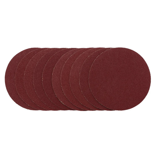 Draper Sanding Discs 125mm Hook & Loop 80G Pack of 10