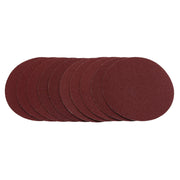 Draper Sanding Discs 125mm Hook & Loop 80G Pack of 10