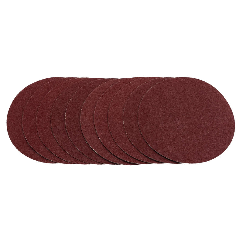 Draper Sanding Discs 125mm Hook & Loop 80G Pack of 10