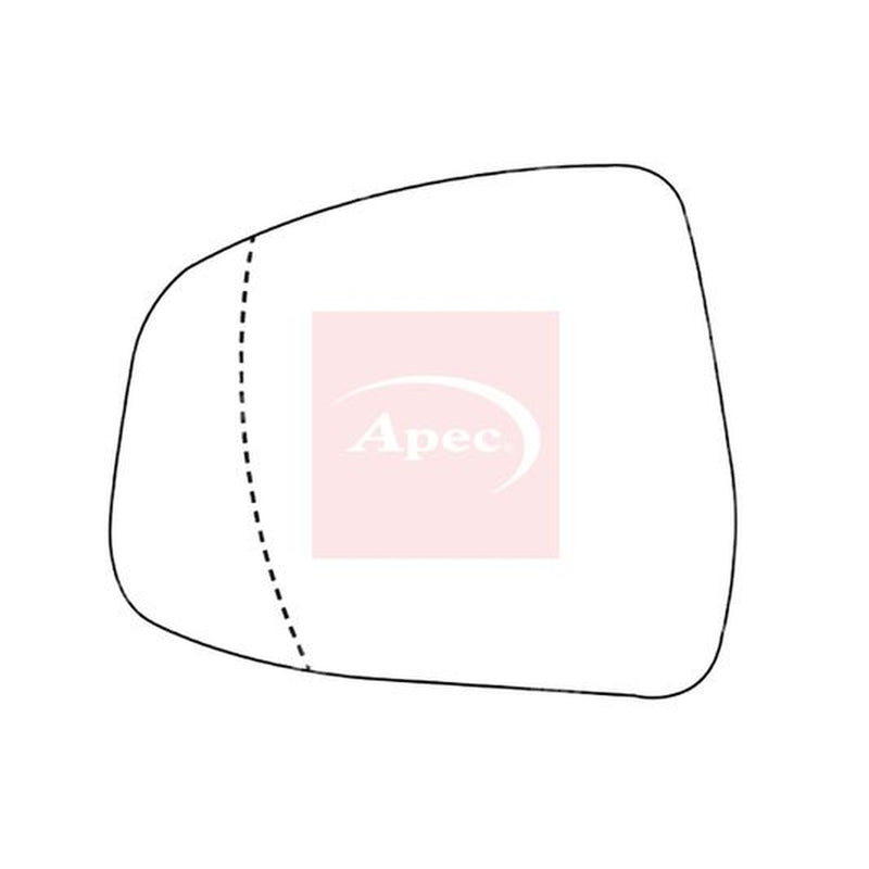Apec Exterior Wing Mirror Glass Left AMS2327