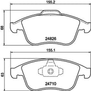 DON Front Brake Pad Set PCP1334