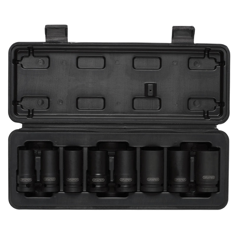 Draper Locking Wheel Nut Removal Set 1/2" Sq. Dr. 8 Piece
