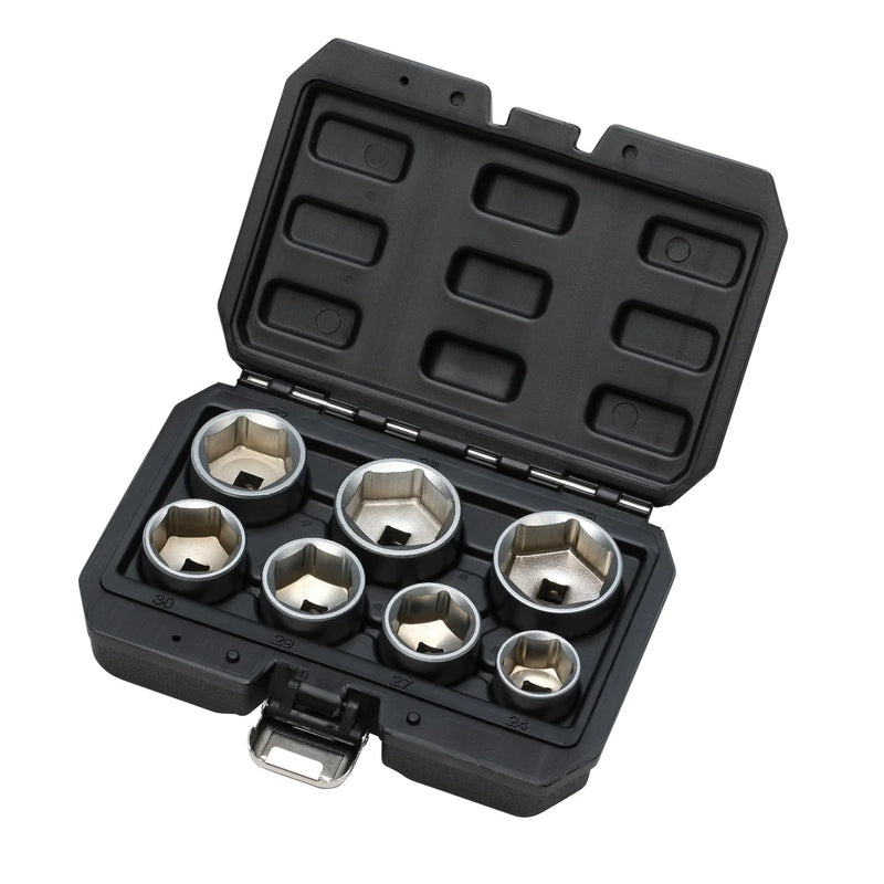 Draper Oil Filter Socket Set 3/8" Sq. Dr. 7 Piece