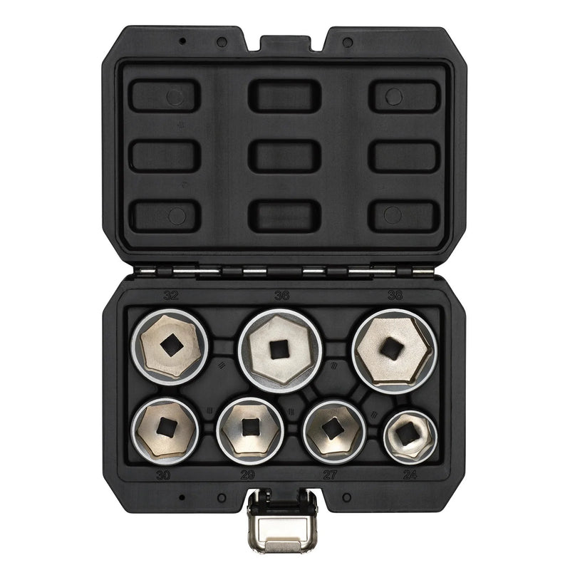 Draper Oil Filter Socket Set 3/8" Sq. Dr. 7 Piece