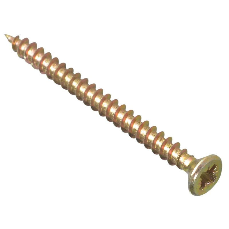 ForgeFix Multi-Purpose Pozi Compatible Screw CSK ST ZYP 4.5 x Box 200 25-50mm
